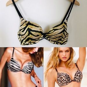 💘2 for 19! VS Miraculous Plunge Bra Animal Print